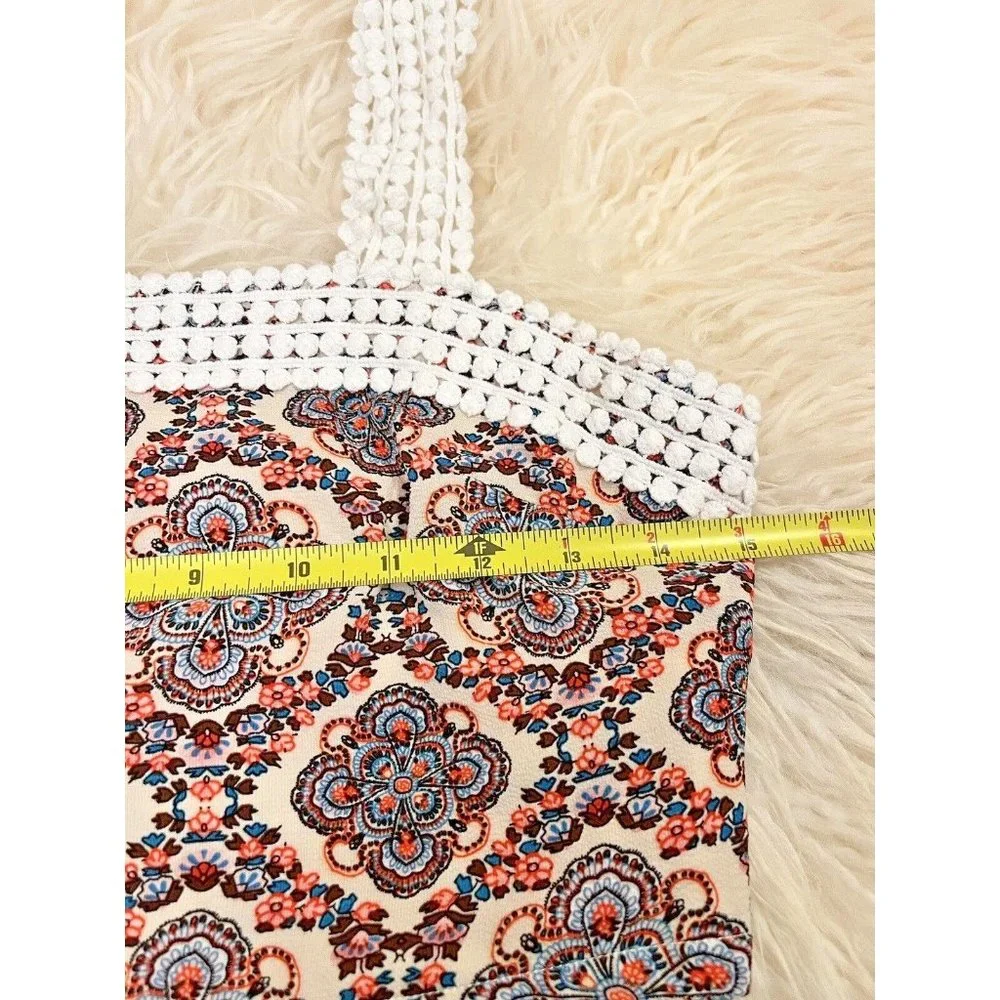 URBAN OUTFITTERS URMODA PAISLEY CROCHET CROP TOP BOHO FESTIVAL S - Picture 3 of 6
